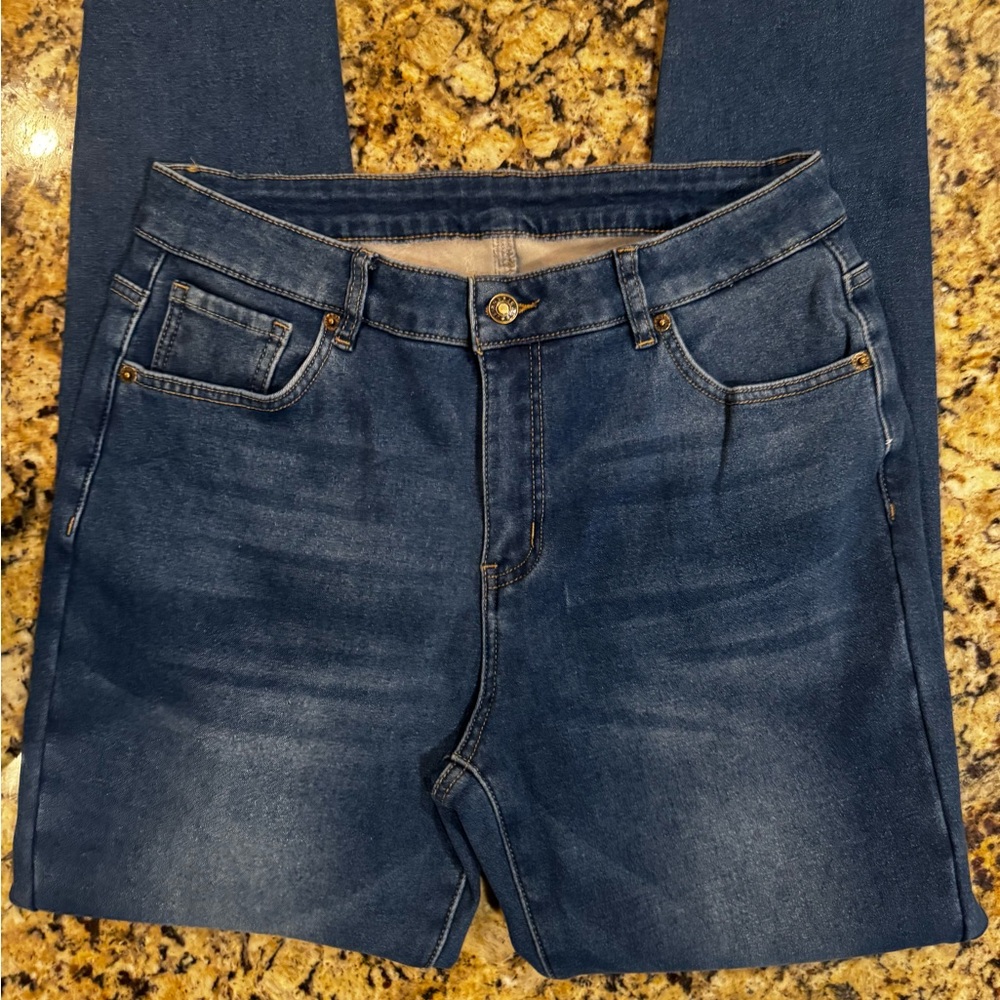 Women’s Fleece Lined Blue Jeans